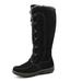 Comfy Moda Women's Tall Snow Winter Boots Suede Leather Fur Lined Lace up - Warsaw
