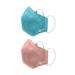 i play. by green sprouts 2 Pack Reusable Face Mask and Storage Bag with Carbon Filter and Water-Resistant Teen / Adult Medium Aqua Coral