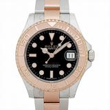 Rolex Yacht-Master 37 Automatic Black Dial Ladies Steel and 18K Everose Gold Oyster Watch 268621-0004
