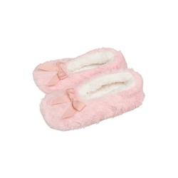 LUXUR Women Men Plush Slip on Slippers Round Toe Casual Viscose Shoes- Runs 1-2 Pairs US 5-8