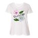 Inktastic Mississippi Magnolia Flowers and Leaves Adult Women's Plus Size V-Neck Female White 3X