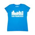 Inktastic San Francisco Skyline with Grunge Adult Women's T-Shirt Female