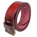 Gelante Genuine Full Grain Leather Belt Strap Without Belt Buckle. Wine-M