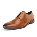 Bruno Marc Mens Comfort Oxford Shoes Formal Dress Lace Up Wing Tip Leather Shoes HUTCHINGSON_5 CAMEL Size 8