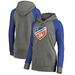 FC Cincinnati Fanatics Branded Women's Primary Logo Tri-Blend Raglan Pullover Hoodie - Heather Gray