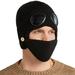 Men's Fleece Winter Beanie Caps Face Mask Goggles Ski Warmer Sets Casual Hats