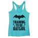 Womenâ€™s Triblend Tank Top â€œTraining To Be Bat Girlâ€� Super Hero Tank Top X-Small, Blue