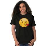 Emoji Ladies TShirts Tees T For Women Kissing Kissy Emoticon Flirty Winking