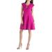 24seven Comfort Apparel Scoop Neck A Line Dress with Keyhole Detail, R0116188, Made in USA