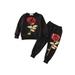 Nituyy Sport Casual Baby Girls Flower Outfits Long Sleeve Tops and Pants