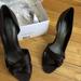 Nine West Shoes | D’orsay Nine West Chocolate Brown Satin Heels | Color: Brown | Size: 9