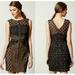 Anthropologie Dresses | Anthro Heartloom Black And Tan Lace Illusion Dress | Color: Black/Tan | Size: Xs