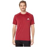 adidas Club Color Block Tennis Tee, Collegiate Burgundy, Large