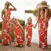 Pudcoco Fashion Women Mother Daughter Matching Dresses Summer Girl Dress Clothes Sets US