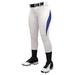 Champro Girls Surge 2 Color Softball Pant White Roy Blue MD
