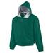 Augusta Mens Hooded Fleece Lined Taffeta Jacket, Dark Green, 4XL, Style, 3280