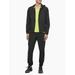 $98 Calvin Klein Stretch Full Zip Hooded Jacket,Black,Size XL