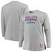 Washington Bullets Mitchell & Ness Hometown Classics Big & Tall Thowback Logo Long Sleeve T-Shirt - Heathered Gray