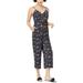 Maison Jules Womens Floral Jumpsuit