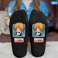 Hit Upon Saicowordist Hunter Ã— Hunter Socks Cartoon Anime Characters Printed Cotton Socks Unisex Black Socks Gift for Anime Fans