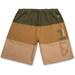 Fila Men's Shorts Big and Tall Shorts French Terry Sweat Shorts for Men Olive Sand Stone 1X