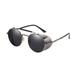 Woman Steampunk Sunglasses Retro Colorful Film Reflective Frog Street Fashion Sunglasses gray frame and gray lens 57-3-66247