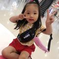 CUTELOVE All Seasons Patent Leather Children Girls Boys Bag 7 Colors Fashion Mini Letter Printed Zipper Cross-body Shoulder Messenger Bag