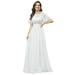 Ever-Pretty Womens Plus Size Mother of the Bride Dresses for Women 00904 White US20