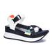 Dirty Laundry womens open toe casual sport sandals t-strap upper, Black (8.5, BLACK MULTI)