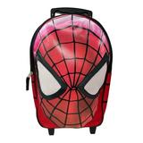 3D Spiderman Rolling 16" Backpack - Spider-man Luggage with Wheels