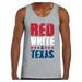 Awkward Styles Red White & Texas Tank Top for Men Texas Muscle Shirts 4th of July Tank Tops Men's America Flag Tank USA Men's Tank Top American Men Gifts from Texas Patriots