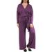 Women's Plus Size Deep V-Neck Jumpsuit