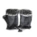 Suzicca 1 Pair Women Gloves Unique Faux Fur Hand Wrist Warm Half Finger Gloves Winter Warm Glove Phone Computer Keyboard Gloves