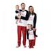 Matching Family Pajamas Sets Christmas PJ's with Letter and Plaid Printed Long Sleeve Tee and Pants Loungewear