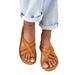 Wazshop Women's Slippers Flip Flops Sandals Open Toe Flat Thong Ring Sandals Comfort Slippers