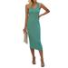 Julycc Women's Casual Bodycon Tank Dress Sleeveless Midi Party Maxi Dresses