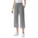 Woman Within Women's Plus Size Petite 7-Day Knit Capri Pants