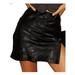 Urobanpeeg Women Casual Skirts High Waisted Pencil Skirt Bodycon Mini Skirt