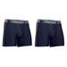 Under Armour UA Original Boxerjock Moisture Wicking Boxer Briefs 5XL 2-Pack Navy Blue