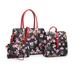 POPPY Handbags for Women Top Handel Satchel Tote Bag Flap Backpack Shoulder Bag Wristlet Pouch 3pcs Purse Set