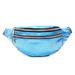 Chinatera Laser Fanny Waist Bag Women Leather Chest Pouch Zip Crossbody Pack (Blue)