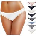 Emprella Cotton Underwear Women, 8-Pack Womens Bikini Seamless Ladies Cheeky Panty