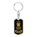 Dog Dad Gift German Wirehaired Pointer Swivel Keychain Stainless Steel or 18k Gold