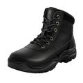 NORTIV 8 Men's Mid Ankle Combat Hiking Outdoor Work Boots Classic Tactical Military Boots Shoes CONTRACTOR BLACK Size 6.5