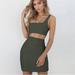 New Women's Summer Sexy Strappy Backless Sleeveless Rushed Bodycon Party Club Mini Dress