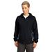 Sport-Tek Women's Colorblock Hooded Raglan Jacket XXL Black/White