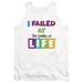 The Game Of Life The Game Adult Tank Top White