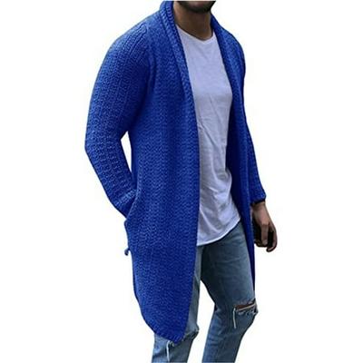 Mens Striped Lightweight Open-Front Cardigan Unisex Knitted Sweater Blouses S-4XL 