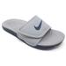 NIKE Kids' Kawa Slide (GS/PS) Athletic Sandal (4 M US Big Kid, Wolf Grey/Obsidian)