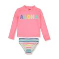 Carter's Girls' Aloha 2-Piece Rashguard Swim Set (Little Girls)